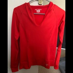 Arcteryx Womens Long Sleeve Hoodie Shirt